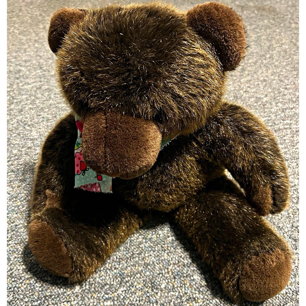 Princess Soft Toys Inc Brown Plush Bear w/ Bandana, Polyester, Surface Washable
